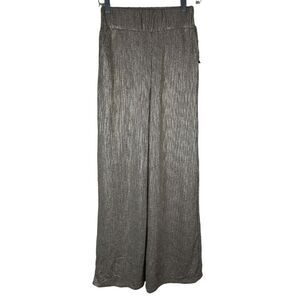 I.N.C. INTERNATIONAL CONCEPTS Women's Metallic Wide Leg High Rise Pull-On Pants